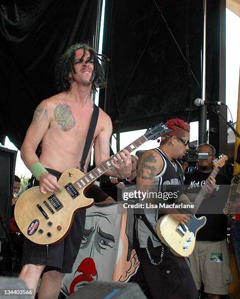 Eric Melvin of NoFx during 2004 Vans Warped Tour - Randall's Island at Randall's Island in New York City, New York, United States.