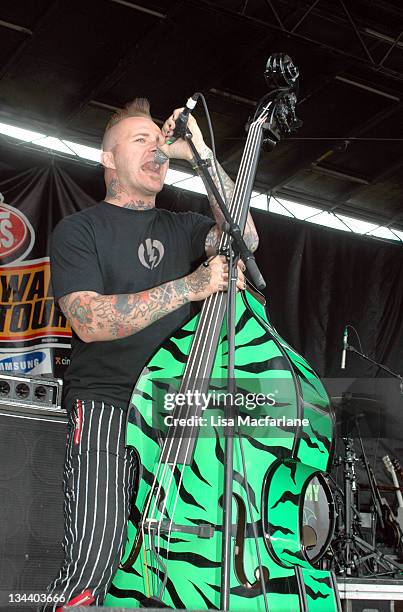 Geoff Kresge of Tiger Army during 2004 Vans Warped Tour - Randall's Island at Randall's Island in New York City, New York, United States.