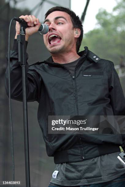 Richard Archer of Hard-Fi during KJEE Summer Round-Up II - June 11, 2006 at Santa Barbara Bowl in Santa Barbara, California, United States.