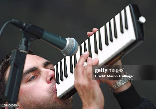 Richard Archer of Hard-Fi during KJEE Summer Round-Up II - June 11, 2006 at Santa Barbara Bowl in Santa Barbara, California, United States.