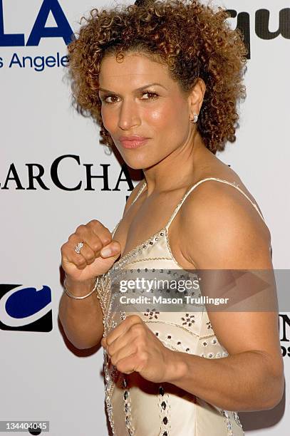 Lucia Rijker during The Abbey/Esquire Magazine's "The Envelope Please" Oscar Party - Arrivals at The Abbey in Los Angeles, CA, United States.