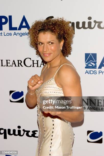 Lucia Rijker during The Abbey/Esquire Magazine's "The Envelope Please" Oscar Party - Arrivals at The Abbey in Los Angeles, CA, United States.