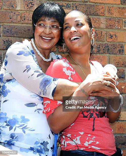 Laila Ali met with Mrs. Winnie Madikizela-Mandela at her house in Soweto.