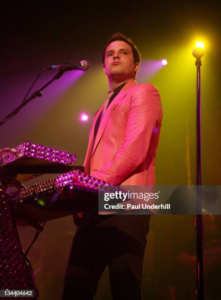 The Killers during Shockwaves NME Awards Tour - The Killers, Kaiser Chiefs, Bloc Party and Futureheads - February 9, 2005 at Brixton Academy in...