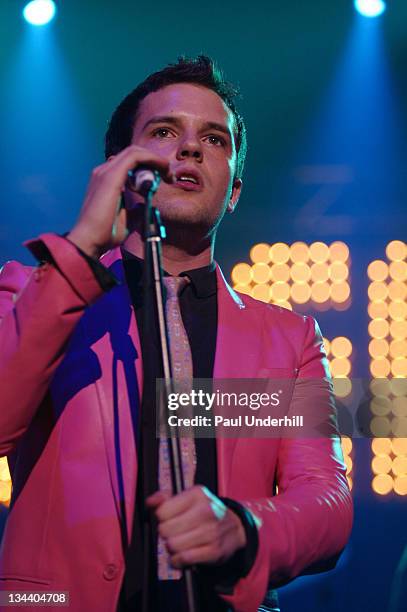 The Killers during Shockwaves NME Awards Tour - The Killers, Kaiser Chiefs, Bloc Party and Futureheads - February 9, 2005 at Brixton Academy in...