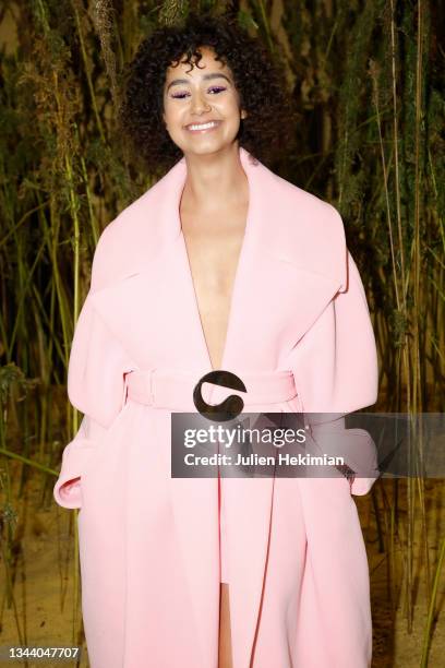 Lena Situation attend the Coperni Womenswear Spring/Summer 2022 show as part of Paris Fashion Week on September 30, 2021 in Paris, France.