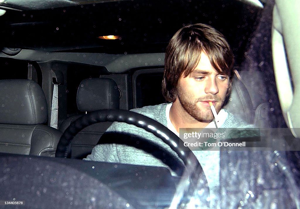 Brian McFadden Arrives for "The Late Late Show" in Dublin - October 30, 2004