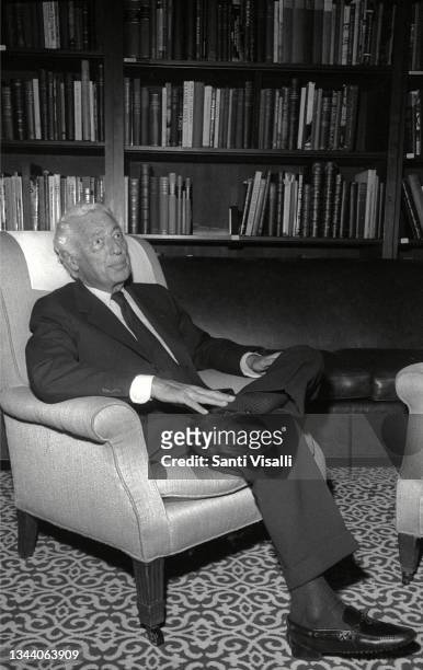 Gianni Agnelli on January 19, 1984 in New York, New York.