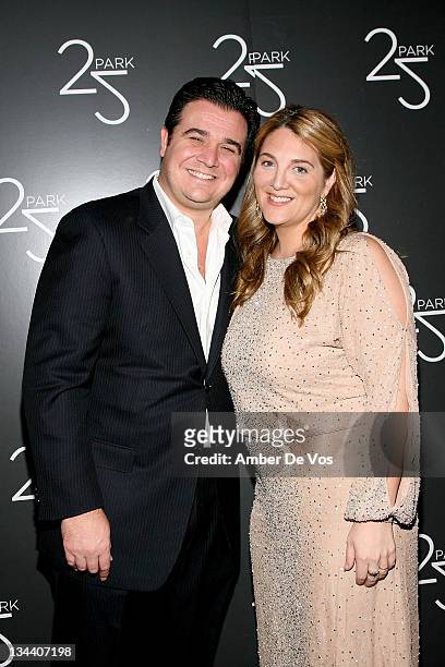 Owners Andy Brettschneider and Alison Brettschneider attend the grand opening of the 25 Park flagship store on December 16, 2010 in New York City.