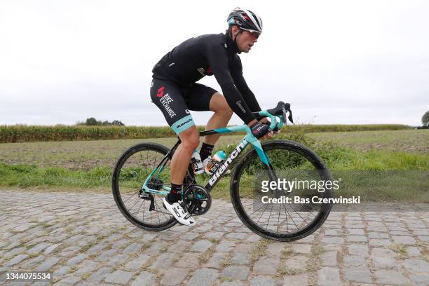 Robert Stannard of Australia and Team BikeExchange during the 118th Paris - Roubaix 2021 - Training Day 1 / #ParisRoubaix / on September 30, 2021 in...