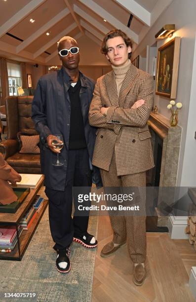 Kevin Flag and Mathias Le Fevre attend the New Season Experience launch at Bicester Village, the open air luxury shopping destination on September...