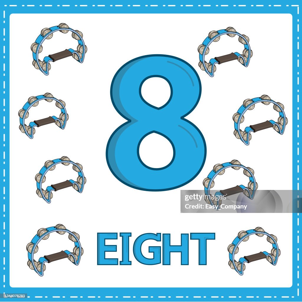 Number 8 Variations Illustrations For Numerical Education For Young Children For The ...
