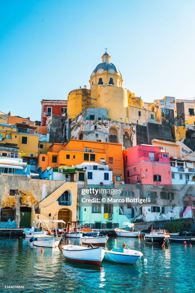 Procida island, Gulf of Naples, Campania, Italy.