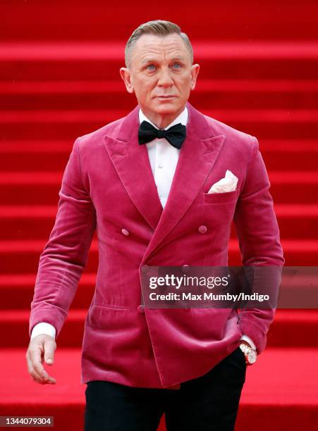 Daniel Craig attends the "No Time To Die" World Premiere at the Royal Albert Hall on September 28, 2021 in London, England.