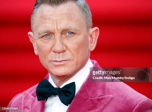 Daniel Craig attends the "No Time To Die" World Premiere at the Royal Albert Hall on September 28, 2021 in London, England.