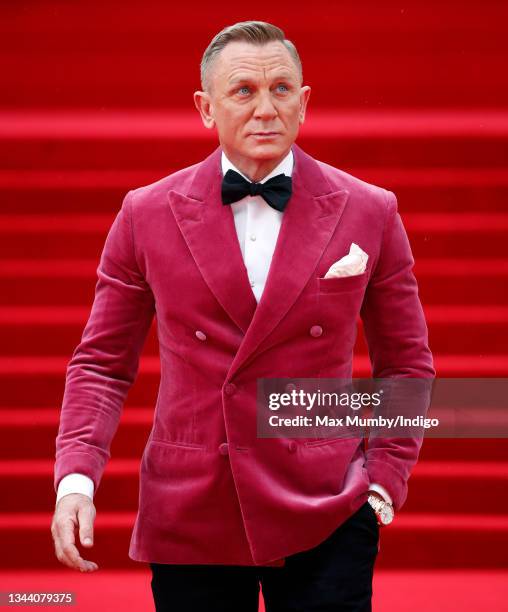 Daniel Craig attends the "No Time To Die" World Premiere at the Royal Albert Hall on September 28, 2021 in London, England.