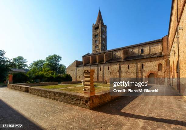 abbey of pomposa - ferrara stock pictures, royalty-free photos & images