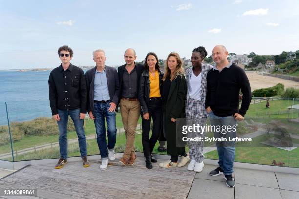 Finnegan Oldfield, Paul Webster, Jean des Forets, Berenice Bejo, Laura Smet, Eye Haidara, Mohamed Hamidi attend the jury photocall during the 32nd...