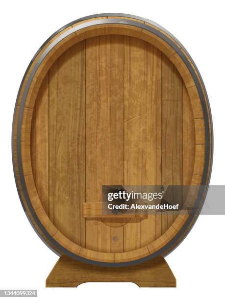 stockillustraties, clipart, cartoons en iconen met big wine barrel - wijnvat