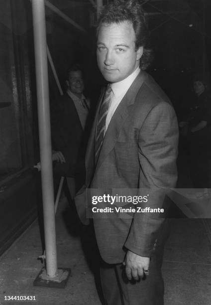 American actor James Belushi attends the New York premiere of 'About Last Night' held at the 23rd Street West Triplex Theater in New York City, New...