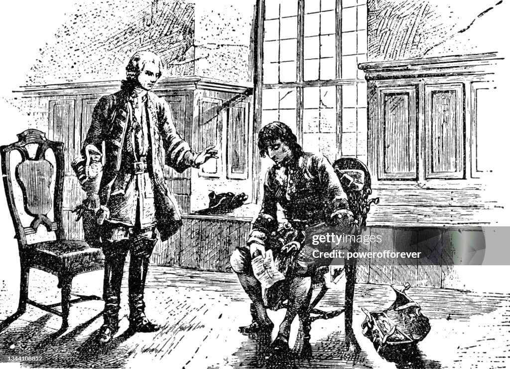General Sir Henry Clinton Interrogates Sergeant Major John Champe About is Defection - 18th Century