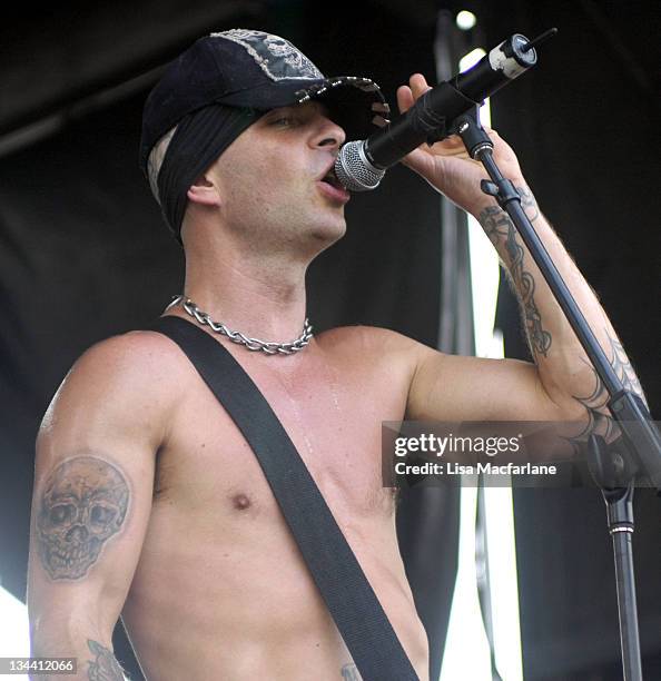 Tim Armstrong of The Transplants during 2005 Vans Warped Tour - Randall's Island at Randall's Island in New York City, New York, United States.