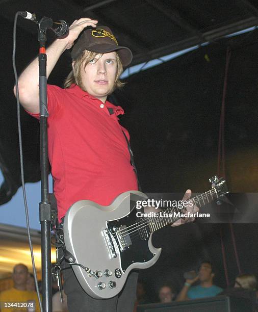 Fall Out Boy during 2005 Vans Warped Tour - Randall's Island at Randall's Island in New York City, New York, United States.