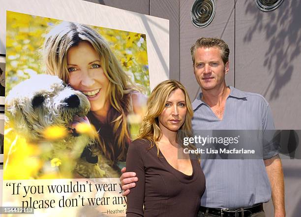 Heather Mills McCartney and Dan Mathews of PETA during Heather Mills McCartney Hits Fashion Week to Unveil Campaign Warning Consumers About Use of...