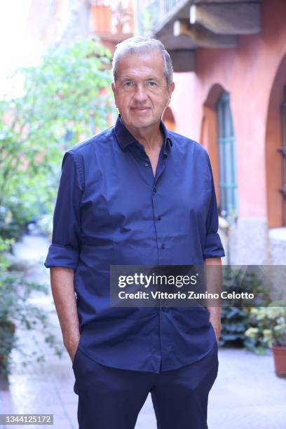 Mario Testino attends the Mario Testino "Unfiltered" exhibition opening at 29 Arts In Progress Gallery on September 30, 2021 in Milan, Italy.