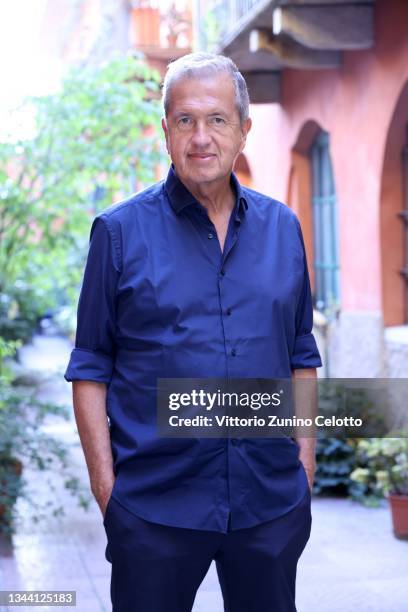 Mario Testino attends the Mario Testino "Unfiltered" exhibition opening at 29 Arts In Progress Gallery on September 30, 2021 in Milan, Italy.