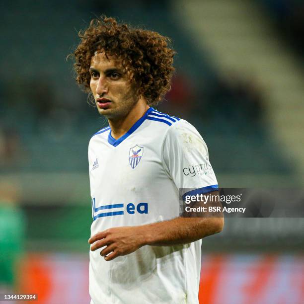 Amr Warda of Anorthosis Famagusta during the UEFA Conference League match between KAA Gent and Anorthosis Famagusta at Ghelamco Arena on September...