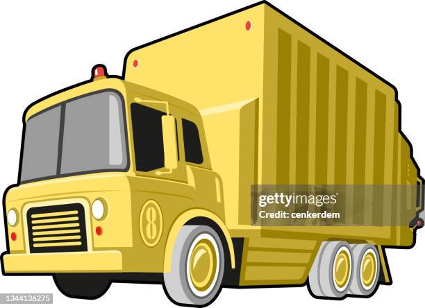 garbage lorry - dustbin lorry stock illustrations