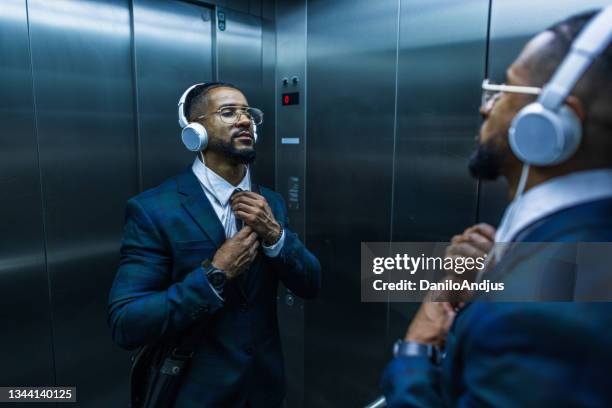 start your day with a positive attitude - man with cravat bildbanksfoton och bilder