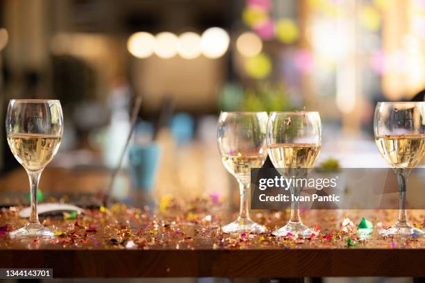 business office new year's party and celebrations - after party stockfoto's en -beelden