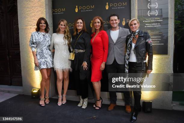 Maria Jose Suarez, Vanesa Romero, Silvia Moreno, Elsa Anka, Manu Tenorio and Maria Zurita attend at the POOM Silvia Moreno store opening on September...