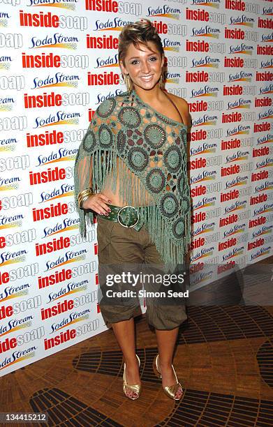 Lucy Jo Hudson during 2004 Inside Soap Awards - Press Room at La Rascasse, Cafe Grand Prix in London, Great Britain.