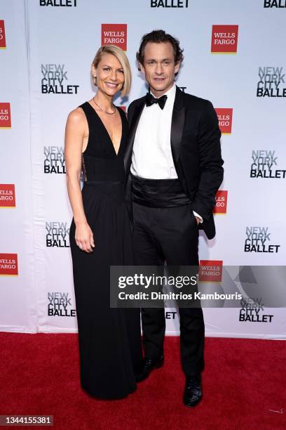 Claire Danes and Hugh Dancy attend the 2021 New York City Ballet Fall Fashion Gala at David H. Koch Theater at Lincoln Center on September 30, 2021...