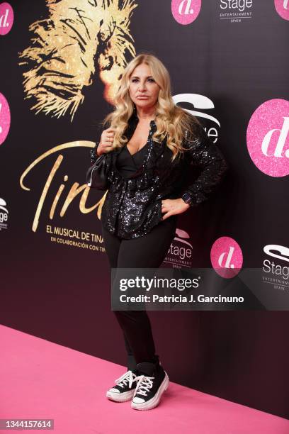 Cristina Tarrega attends "Tina, El Musical" premiere at Teatro Coliseum on September 30, 2021 in Madrid, Spain.