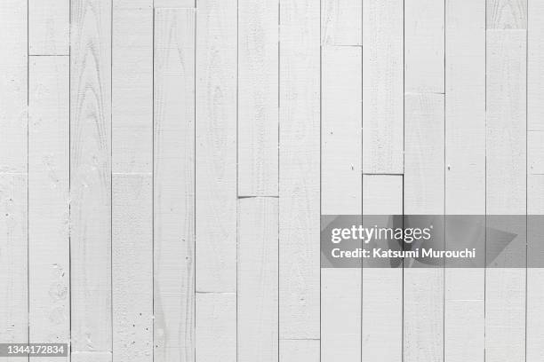 white wood paneling texture background - plank timber fotografías e imágenes de stock
