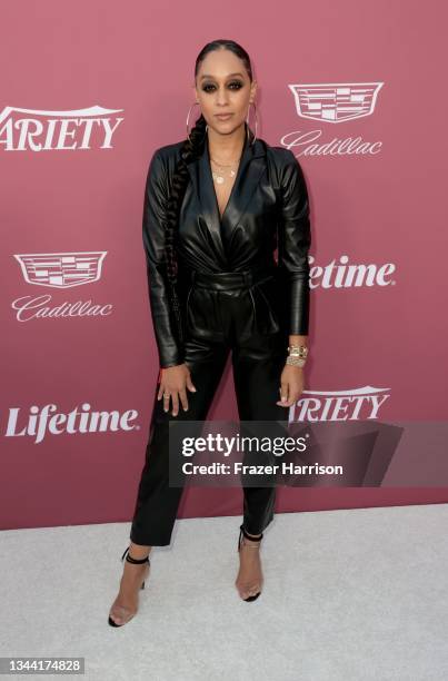 Tia Mowry attends Variety's Power Of Women at Wallis Annenberg Center for the Performing Arts on September 30, 2021 in Beverly Hills, California.