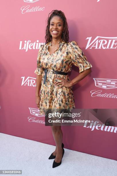Merrin Dungey attends Variety's Power of Women Presented by Lifetime at Wallis Annenberg Center for the Performing Arts on September 30, 2021 in...