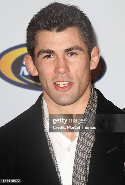 Bantan weight champion Dominick Cruz attends the 2011 Fighters Only Mixed Martial Arts Awards at Palms Hotel and Casino on November 30, 2011 in Las...