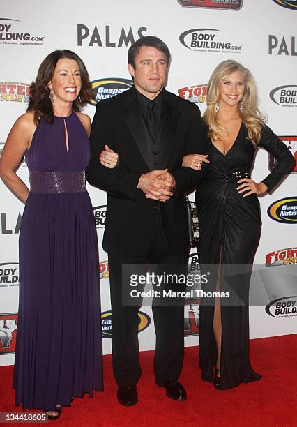 Figter Chael Sonnen and guests attend the 2011 Fighters Only Mixed Martial Arts Awards at Palms Hotel and Casino on November 30, 2011 in Las Vegas,...