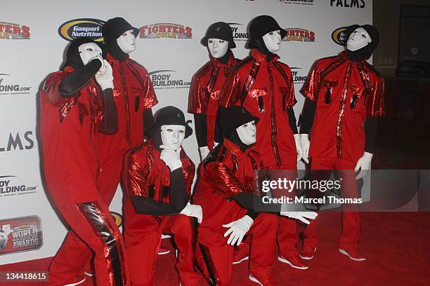 Dance group JABBAWOCKEEZ attend the 2011 Fighters Only Mixed Martial Arts Awards at Palms Hotel and Casino on November 30, 2011 in Las Vegas, Nevada.