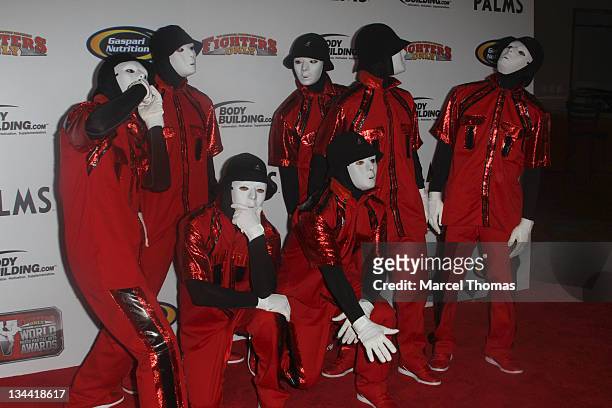 Dance group JABBAWOCKEEZ attend the 2011 Fighters Only Mixed Martial Arts Awards at Palms Hotel and Casino on November 30, 2011 in Las Vegas, Nevada.