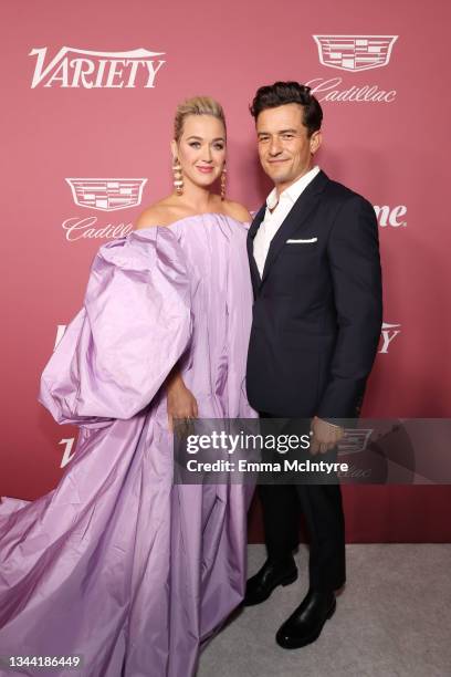 Katy Perry and Orlando Bloom attend Variety's Power of Women Presented by Lifetime at Wallis Annenberg Center for the Performing Arts on September...