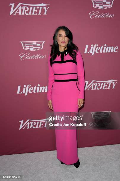 Kelly Hu attends Variety's Power Of Women at Wallis Annenberg Center for the Performing Arts on September 30, 2021 in Beverly Hills, California.
