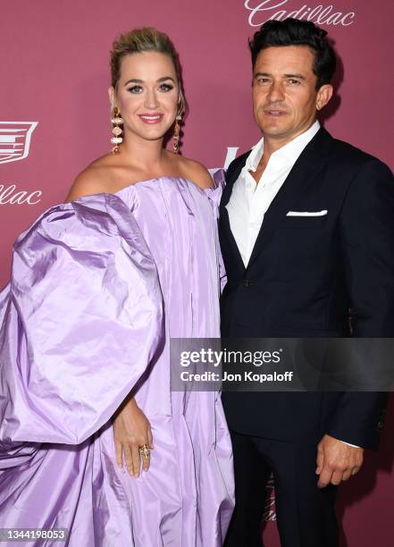 Katy Perry and Orlando Bloom attend Variety's Power Of Women: Los Angeles Event on September 30, 2021 in Beverly Hills, California.