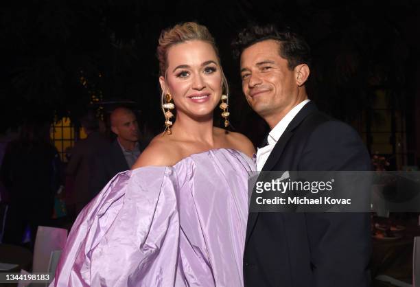 Katy Perry and Orlando Bloom attend Variety's Power of Women on September 30, 2021 in Los Angeles, California.