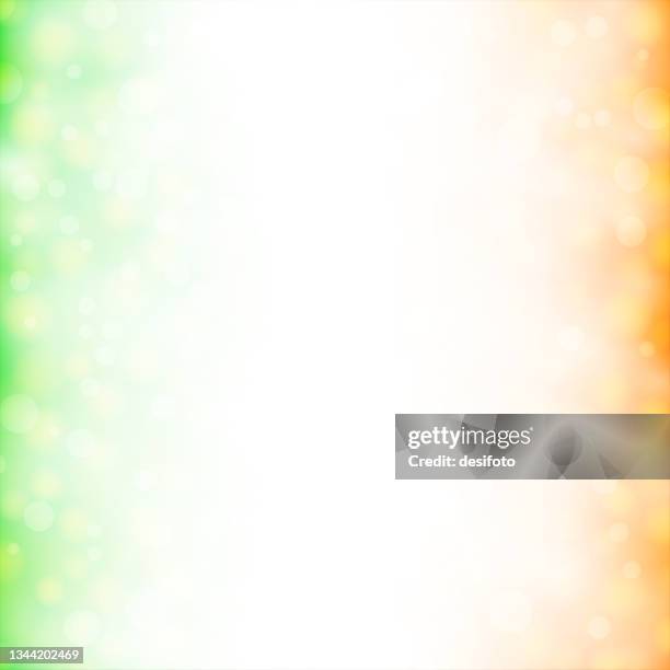 an artistic vector backgrounds of tricolour spotted glittering shining vertical  bands, saffron or orange, white and green colours - indian culture background stock illustrations